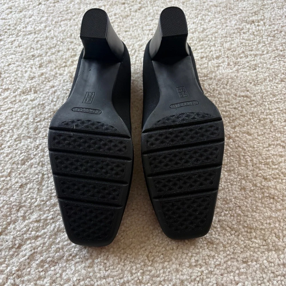 Aerosoles Size 8.5 Black Monday Night Square Toe Pumps - Picture 9 of 10